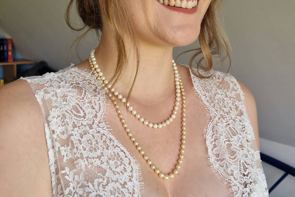 Maquillage léger mariée