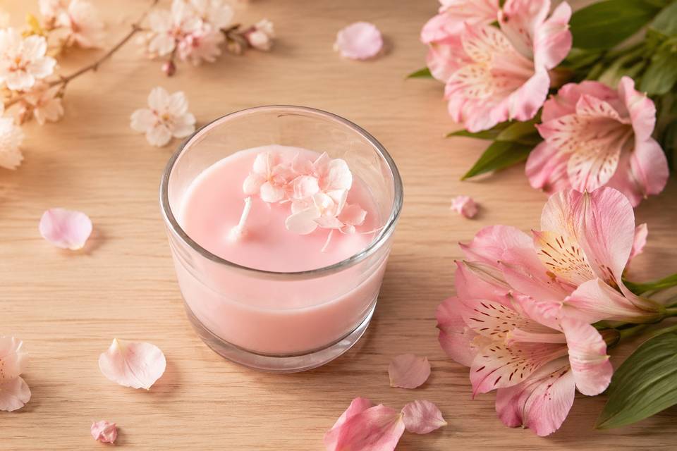 Bougie personnalisable Sakura