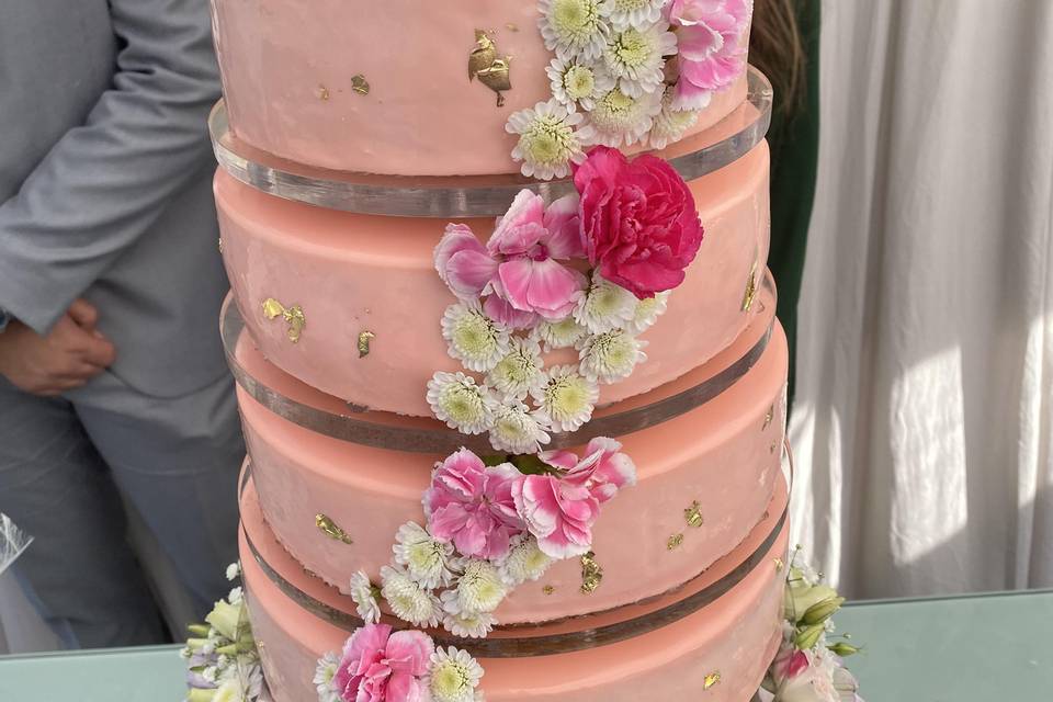 Gâteau de mariage 60 personnes