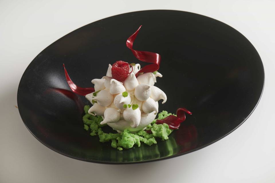 Meringue et sucre étiré