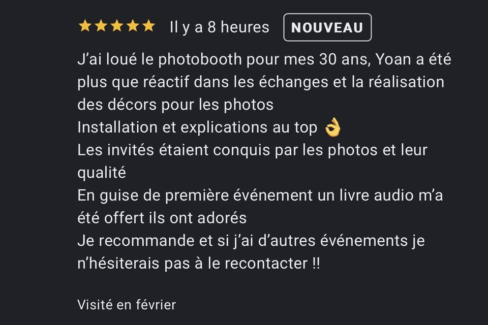 Avis client