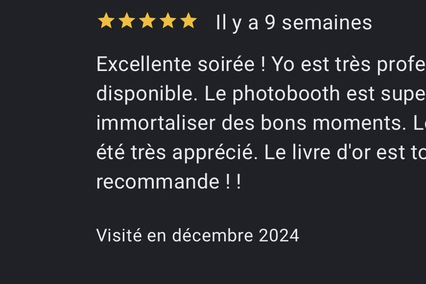 Avis client