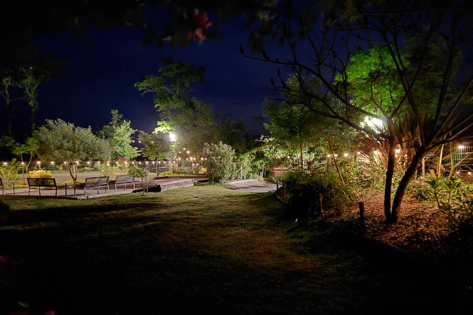 Le parc illuminé