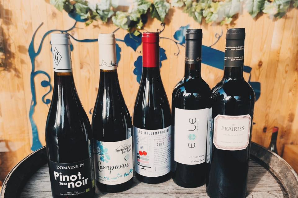 Une large gamme de vins