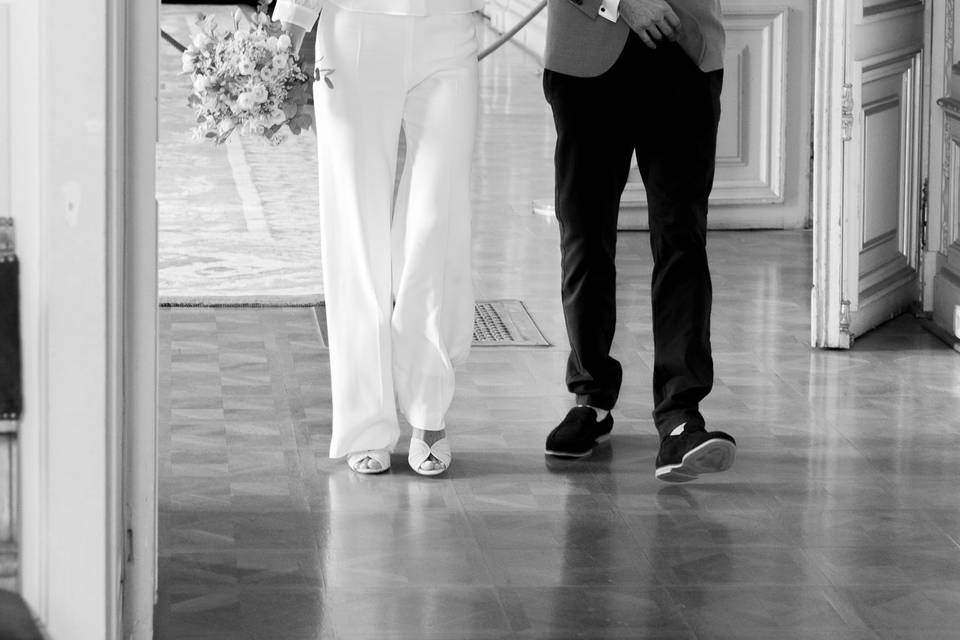 L'arrivée de la mariée
