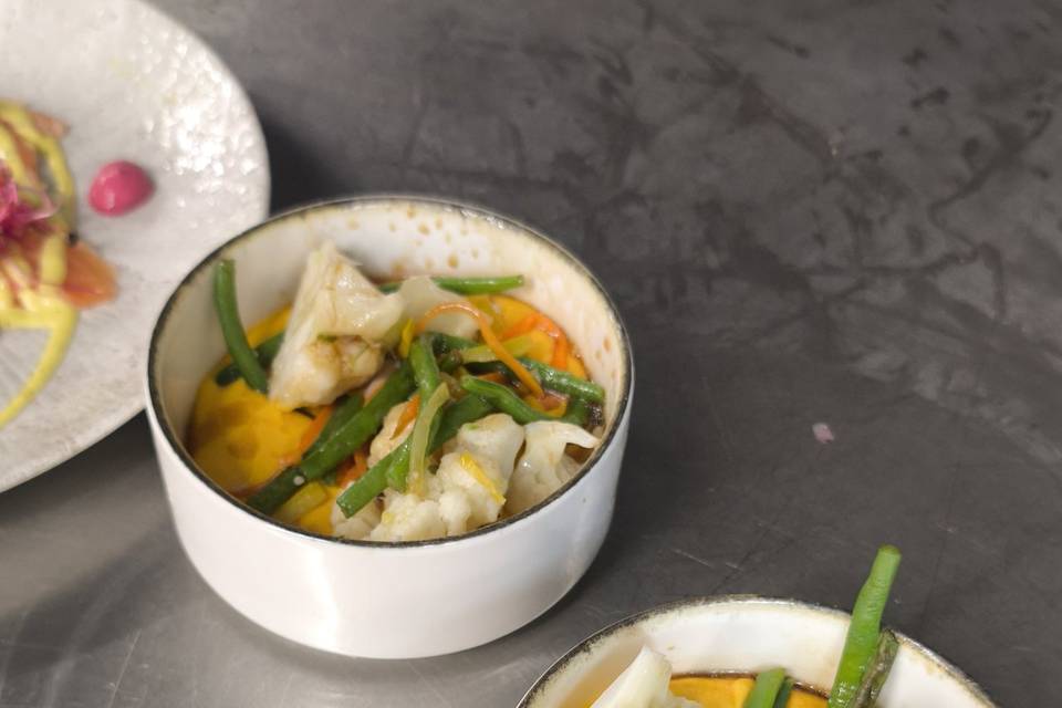 Crème de patate douce légumes