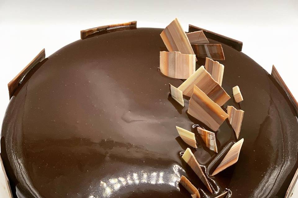 Entremet choco miroir