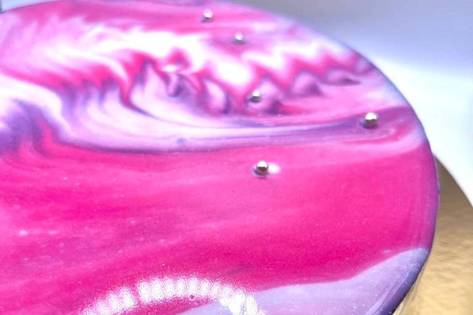 Entremet galaxie miroir