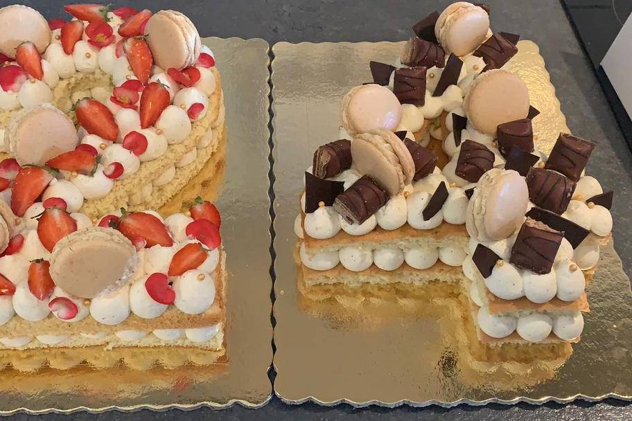 Number cake mixte