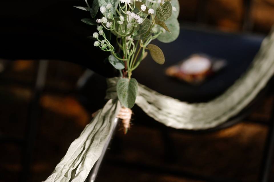 Pose de décorations