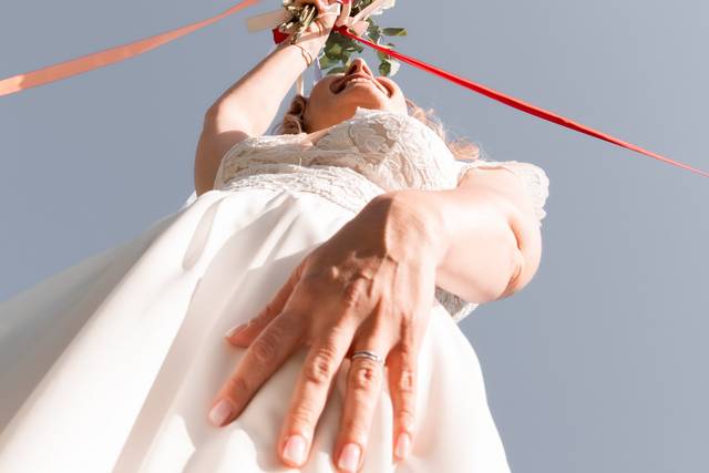 Bouquet et rubans