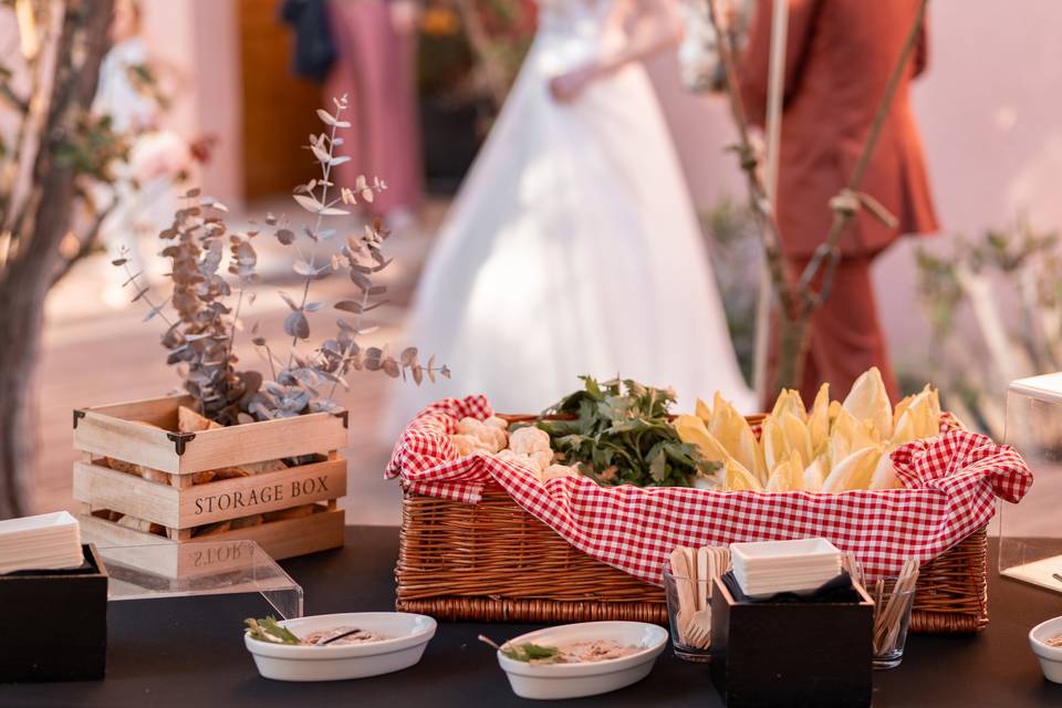 Buffet vin d'honneur mariage