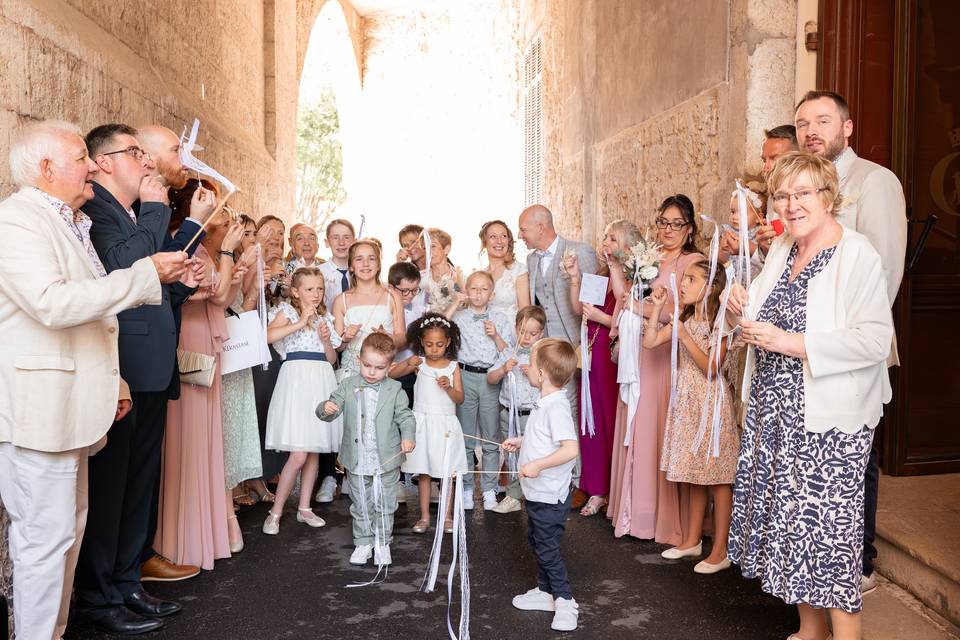 Photo de groupe mariage Grasse