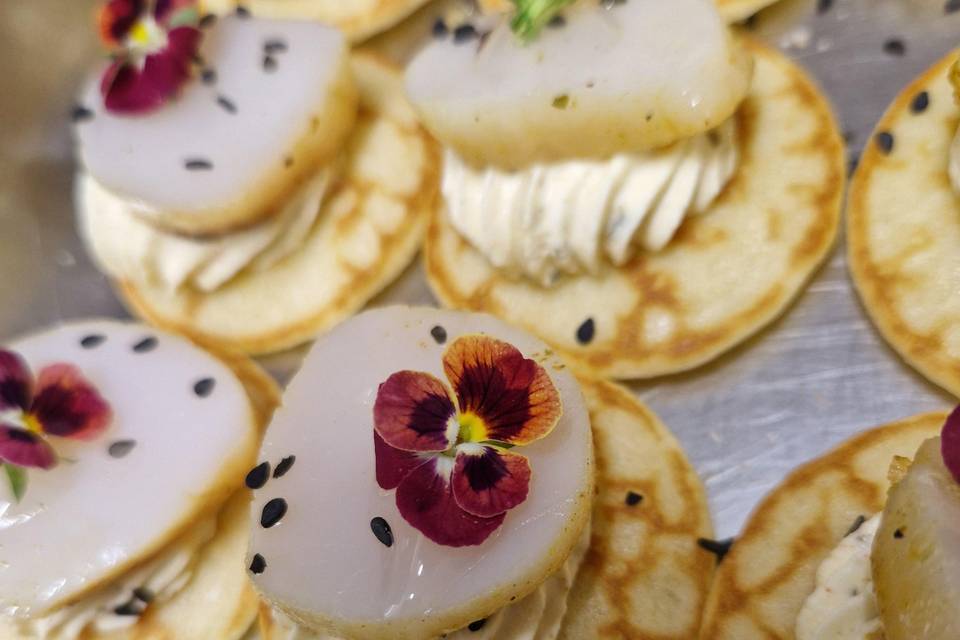 Blinis aux Saint Jacques