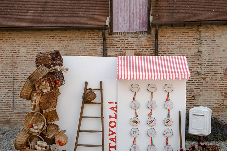 Plan de table italien
