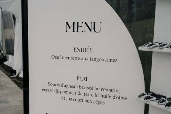 Panneau menu