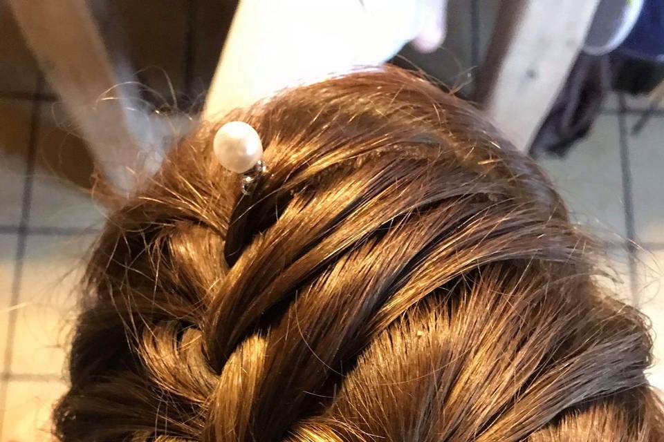 Chignon natté