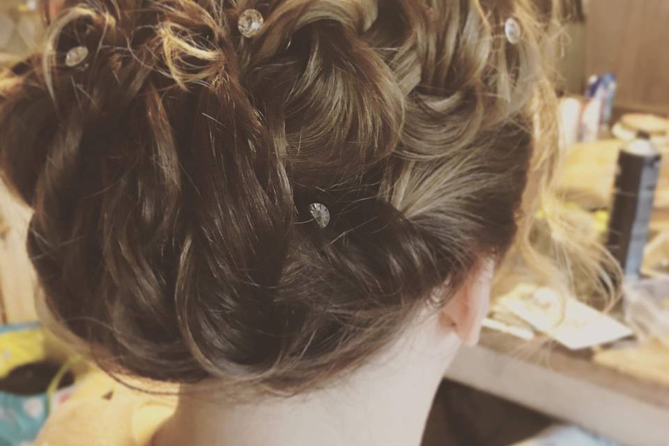 Chignon natté