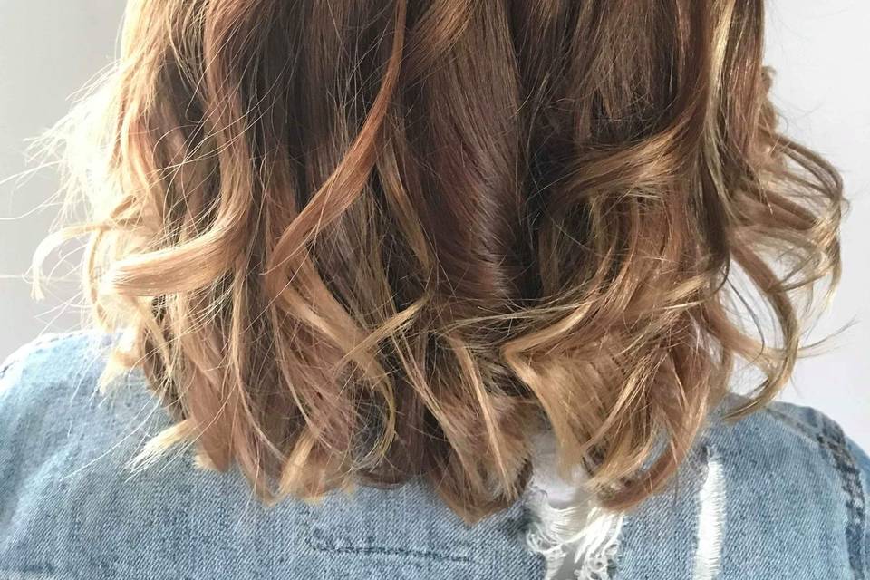 Balayage blond beige