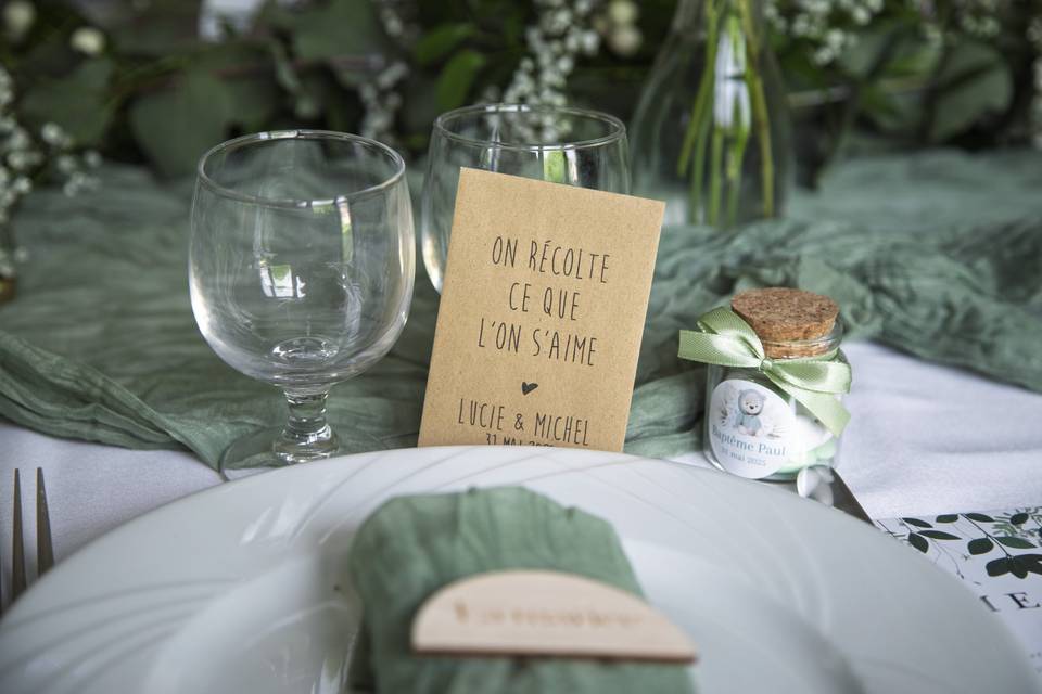 Déco de table.