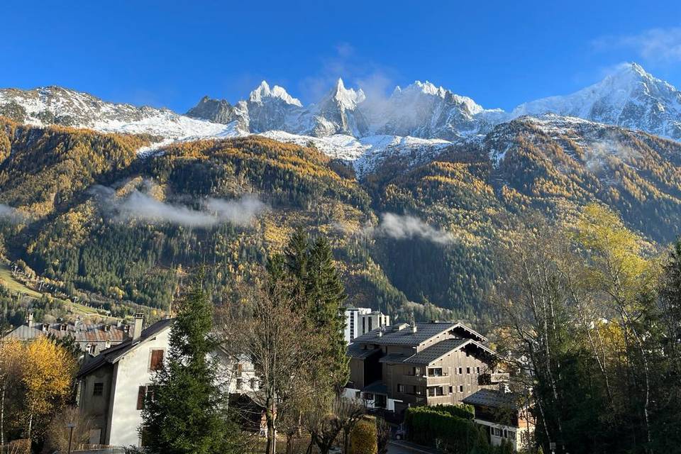 Vue depuis l´hôtel automne