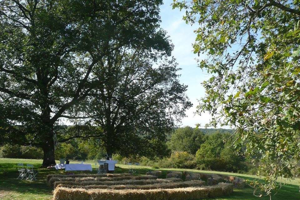 Cérémonie laïque prairie