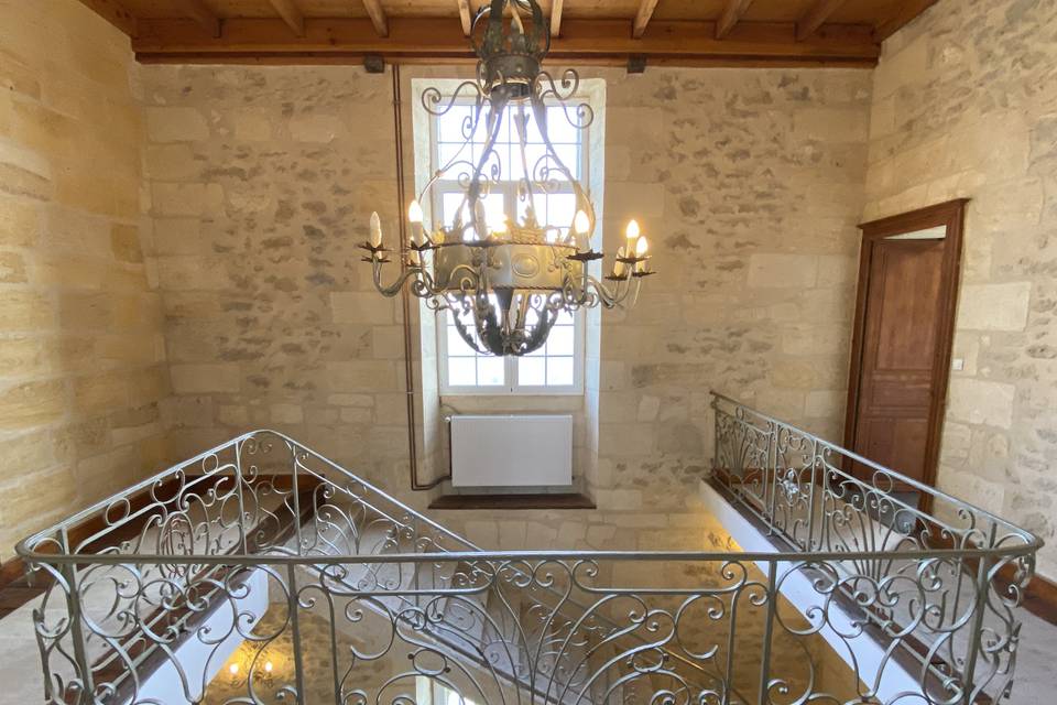 Escalier Château de Blésignac
