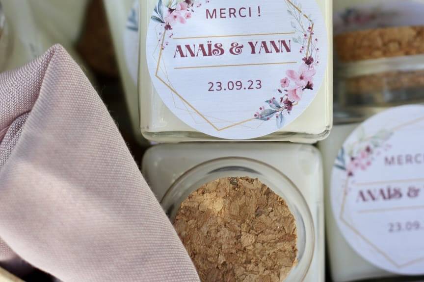 Bougie personnalisée