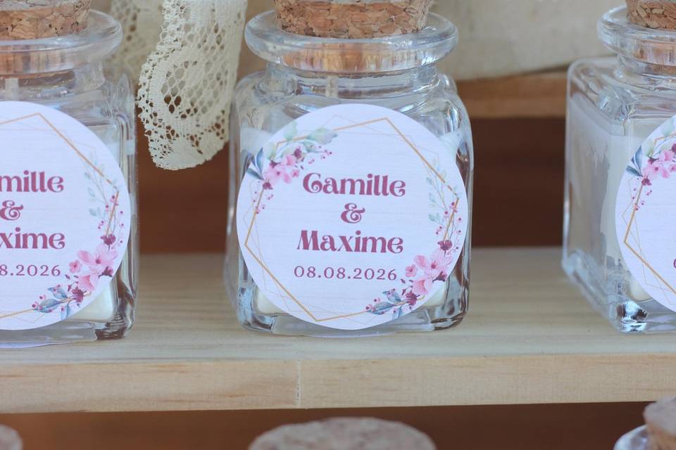 Bougie personnalisée