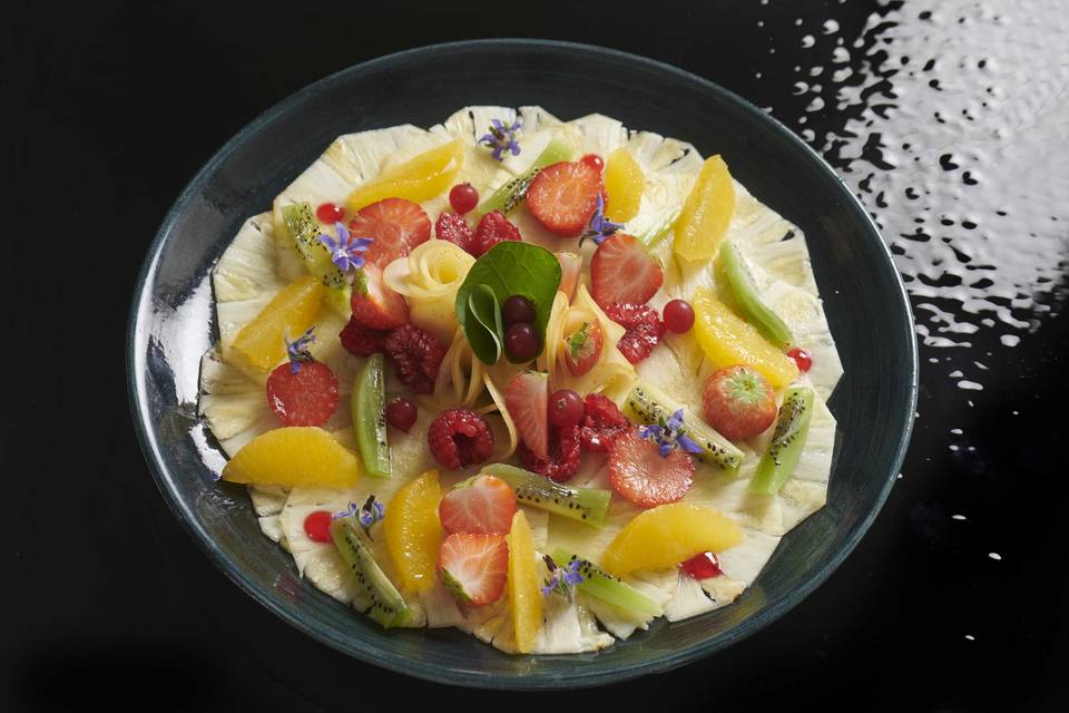 Dessert fruité