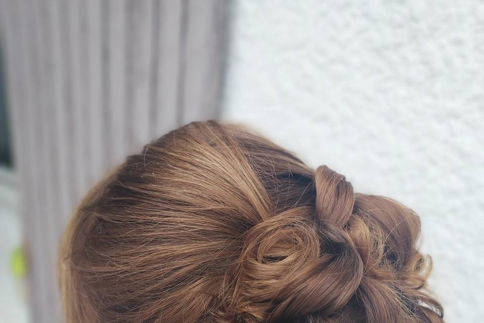 Chignon demoiselle d'honneur