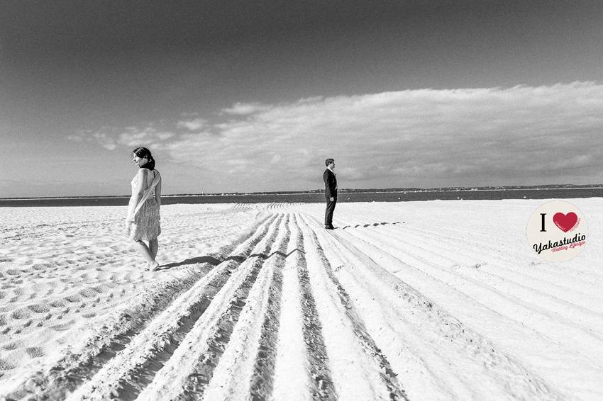 Photo de couple à la plage