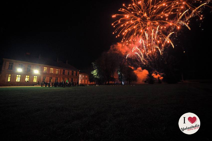 Feu d'artifice de mariage