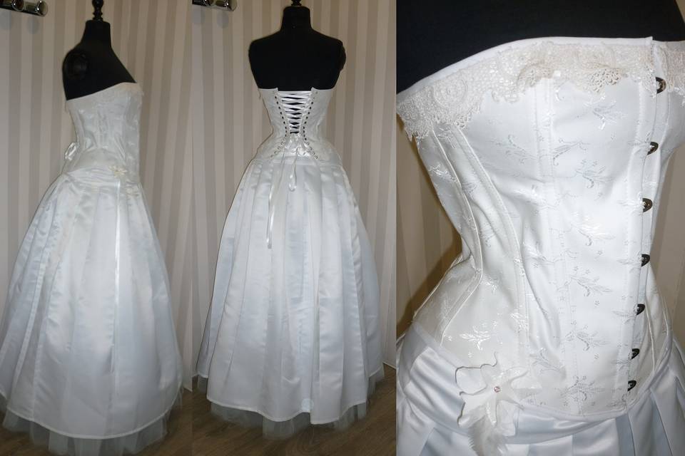 Robe de mariée satin