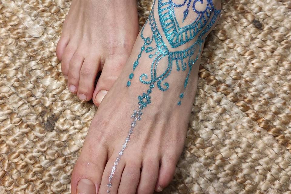 Tatouage paillettes