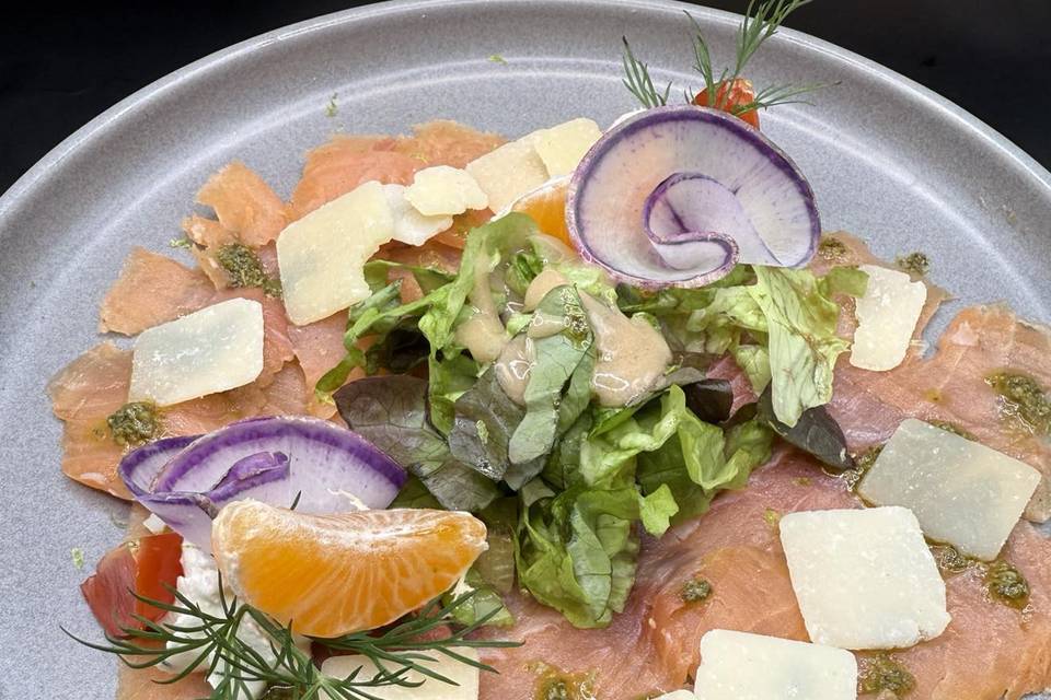 Carpaccio de saumon