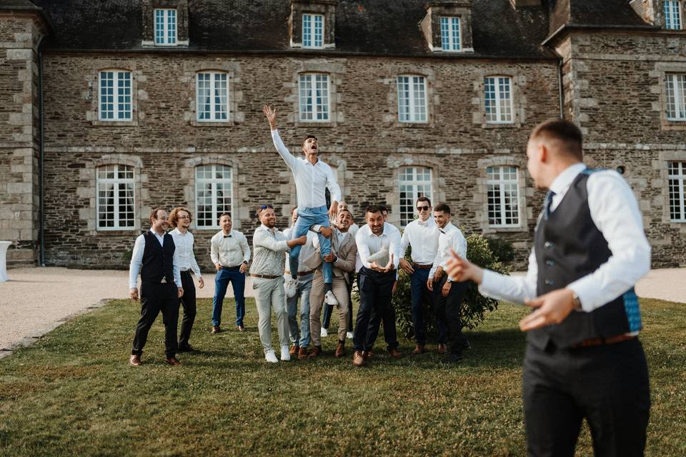 Lancé de saucission mariage