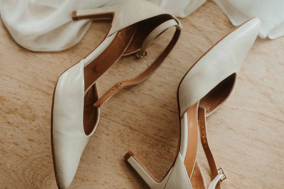 Chaussure de la mariée