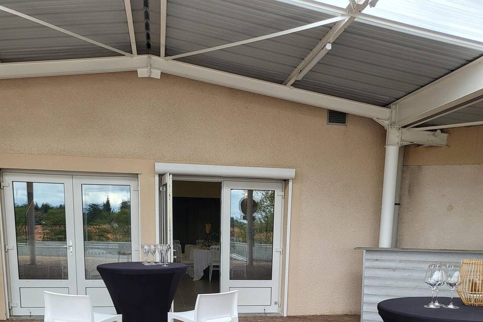 Terrasse grande salle