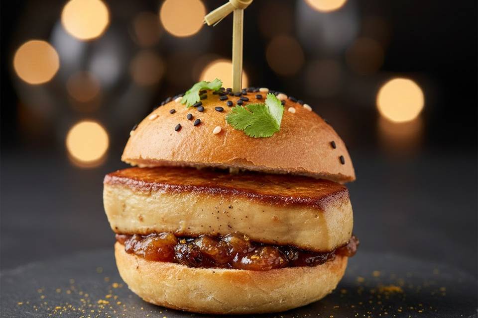 Bun au foie gras de Canard