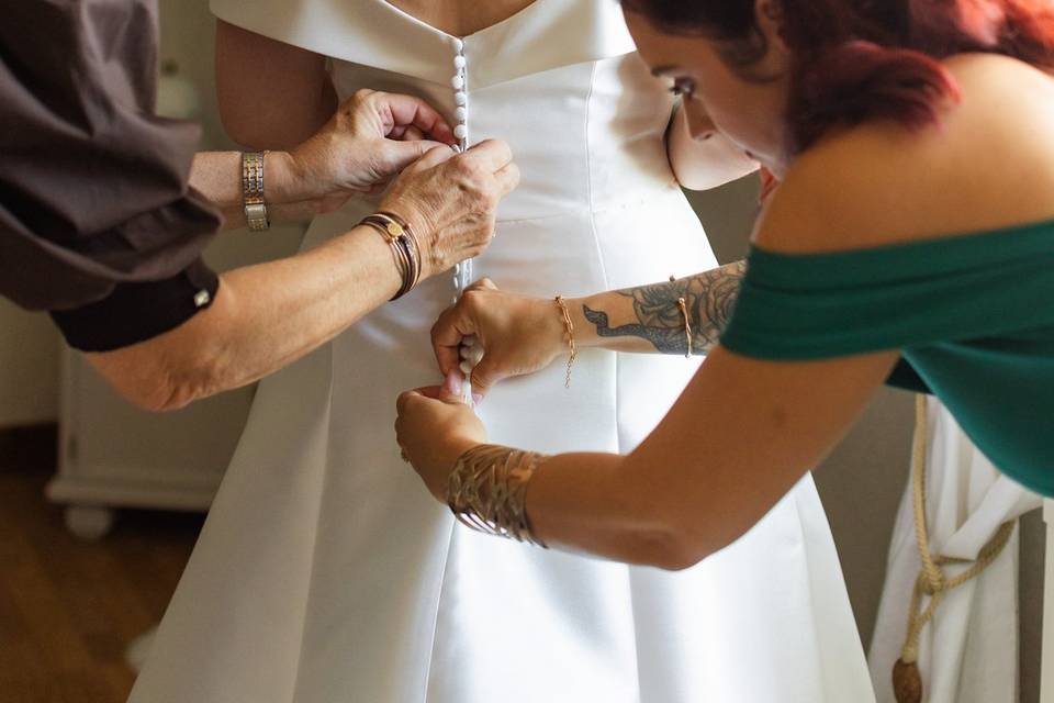 Préparatifs de la mariée