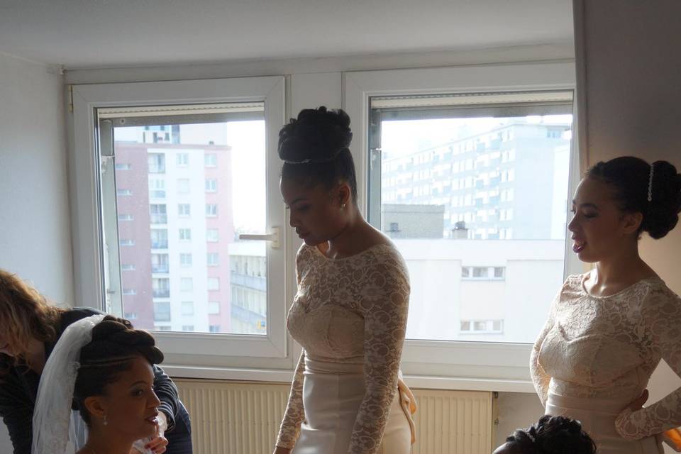 Maquillage et coiffure mariage