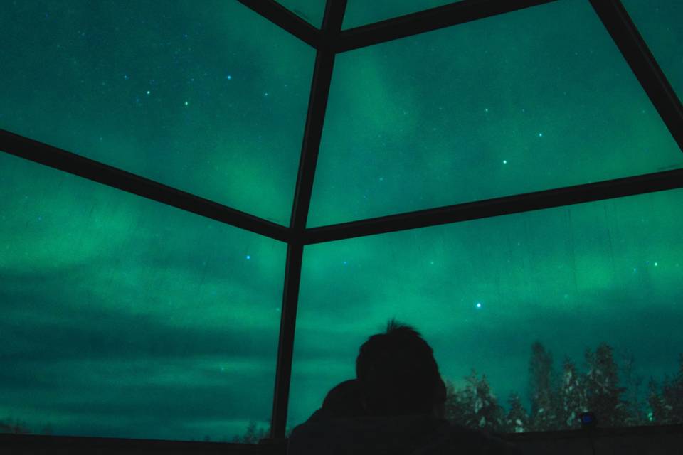 Laponie: Igloo verre