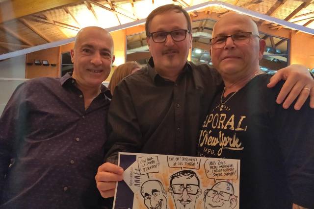 Exemple de caricature trio