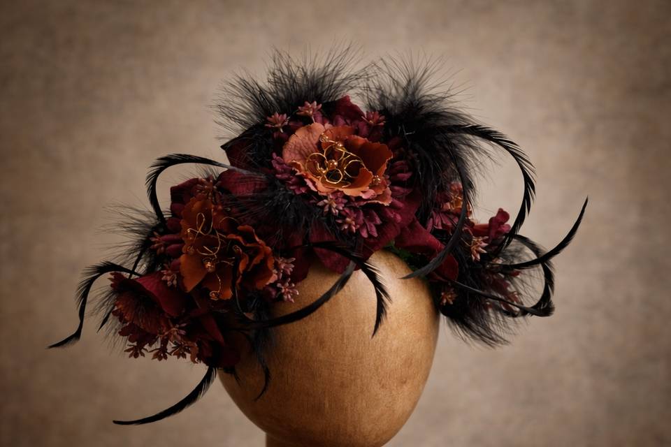 Serre-terre fleur et plume