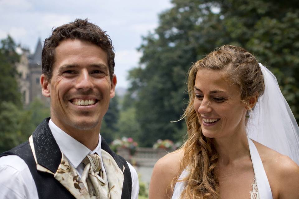 Gilet homme et corset blanc