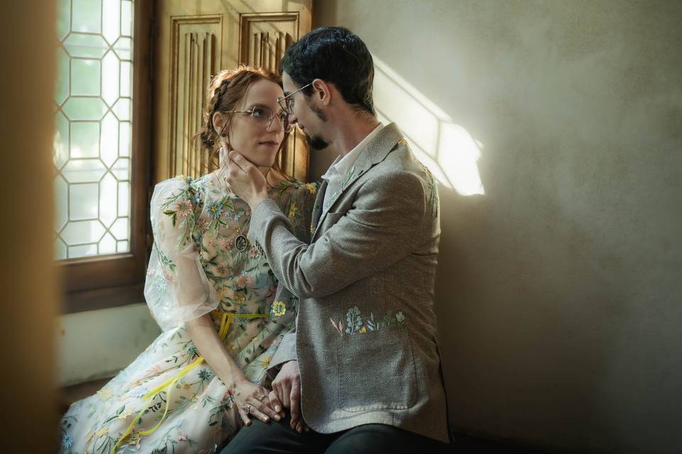 Séance couple au chateau