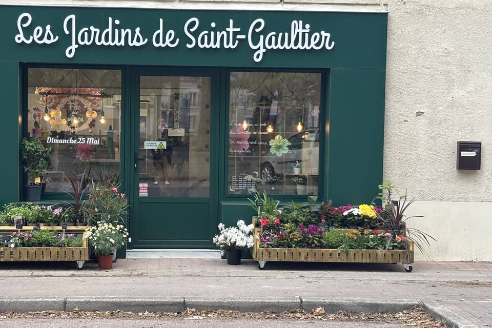 Façade de la boutique