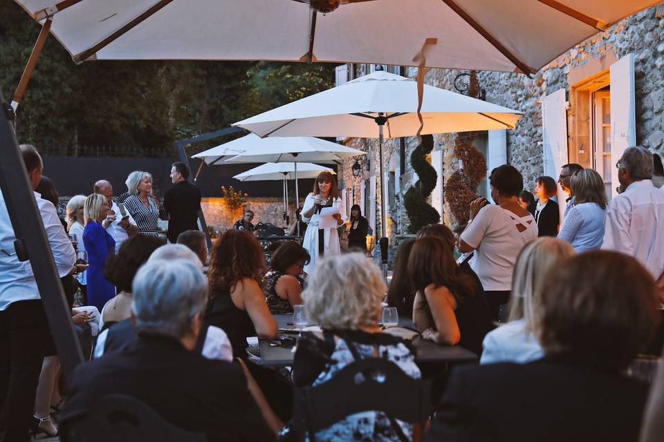 Discours sur la terrasse