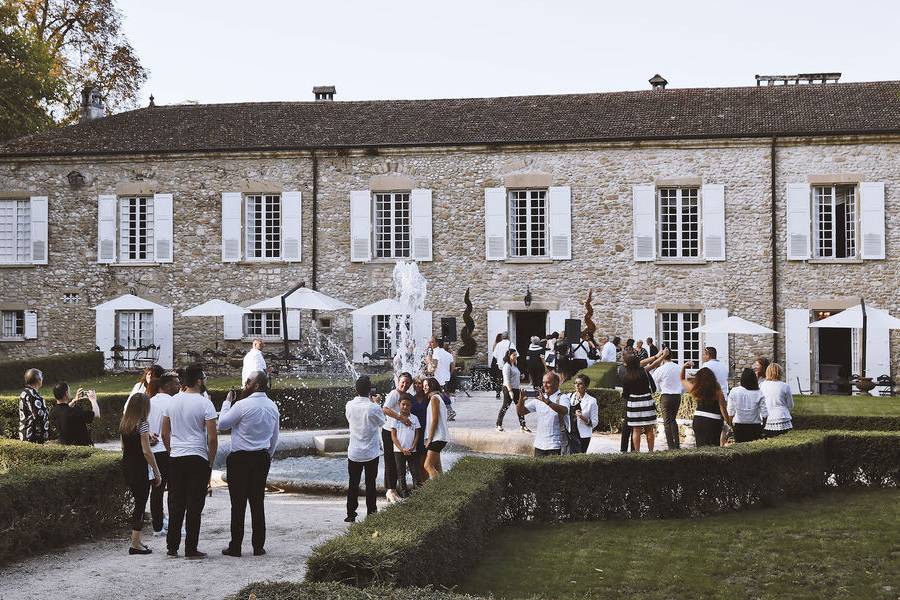 Cocktail dans les jardins